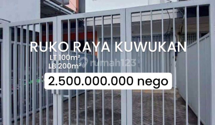 Ruko 2 Lantai Raya Kuwukan Surabaya Barat dpn Alam Galaxy [475] 1