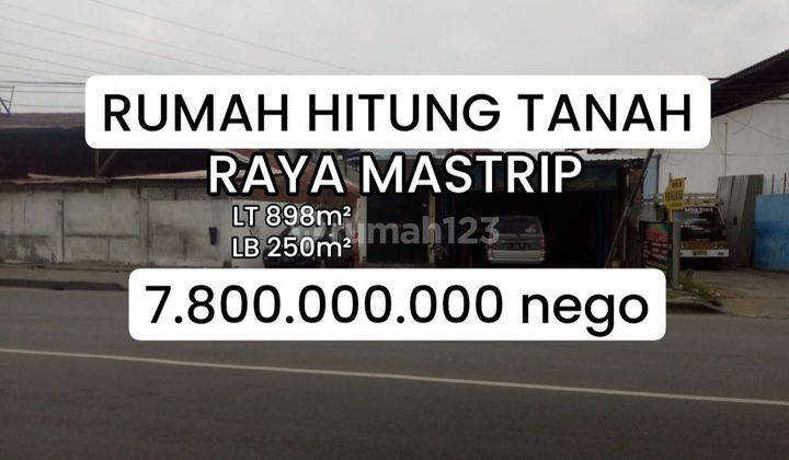 Termurah Rumah Hitung Tanah Nol Jalan Raya Mastrip Surabaya [486] 1