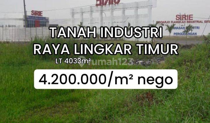 Murah Tanah Nol Jalan Raya Lingkar Timur Sidoarjo Strategis [512] 1