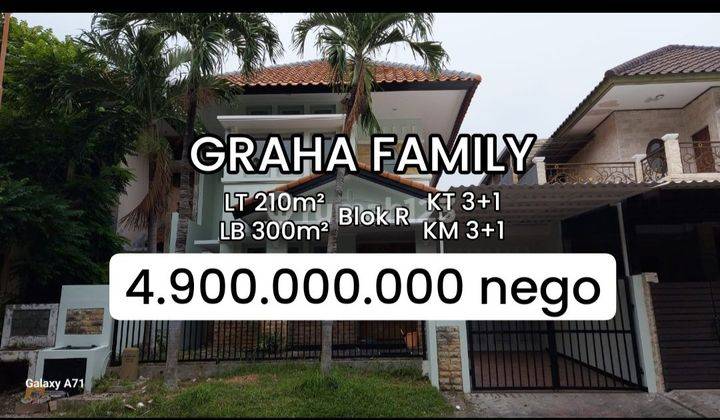 Rumah 2 Lantai Graha Family Blok R Dkt Pakuwon, Citraland [416] 1