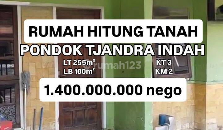 Rumah Hitung Tanah Pondok Tjandra Indah Belimbing Waru Sda [521] 1