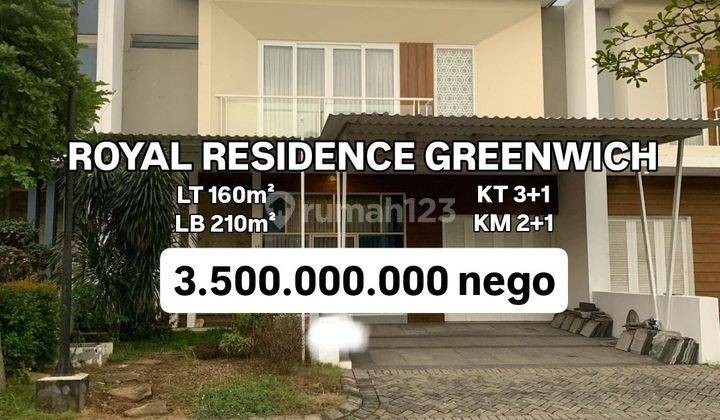 Rumah 2 Lantai Royal Residence Cluster Greenwich Full Furnis[524] 1