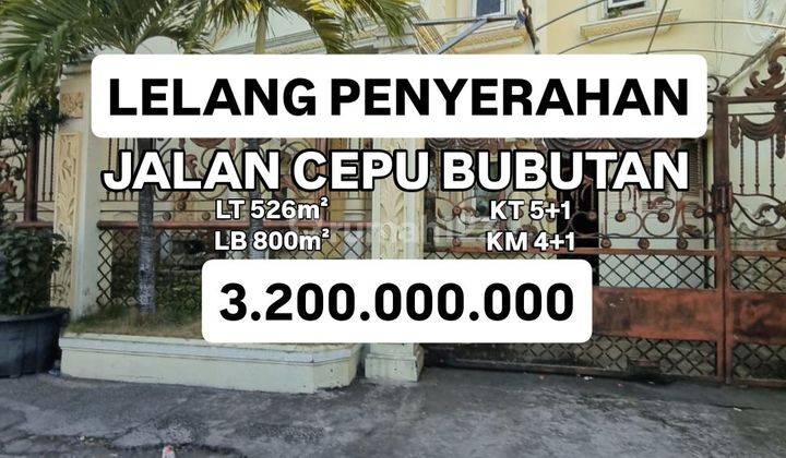 Hanya 6jt per meter Rumah 2 Lantai Jalan Cepu Bubutan Sby [540] 1