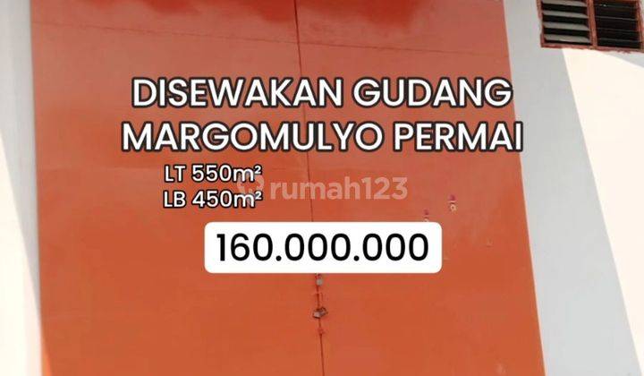 Disewakan Gudang Siap Pakai Margomulyo Permai Surabaya [593] 1