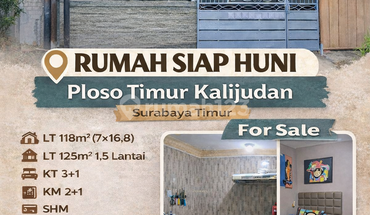 Rumah Siap Huni Ploso Timur Kalijudan Surabaya Timur [776]