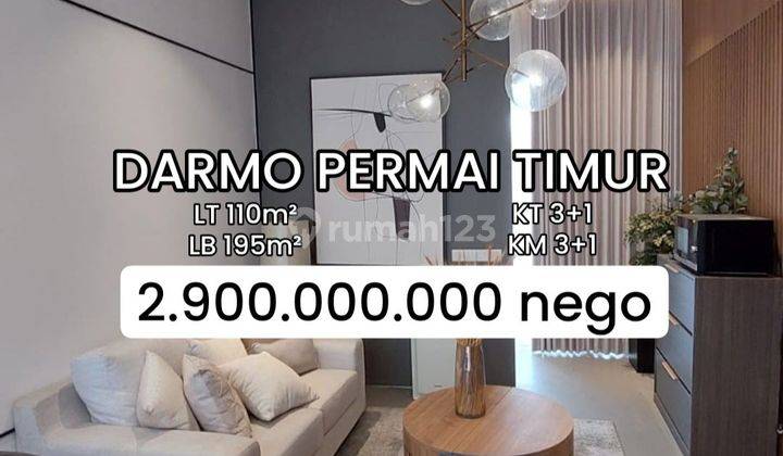 Rumah Minimalis Scandinavian Darmo Permai Timur Full Furnish [82] 1