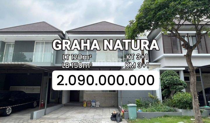 Termurah Rumah Siap Huni 2 Lantai Graha Natura Surabaya [606] 1