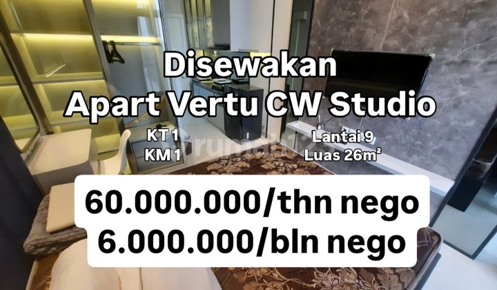Disewakan Apartemen Vertu Ciputra World Studio Full Furnish [621]