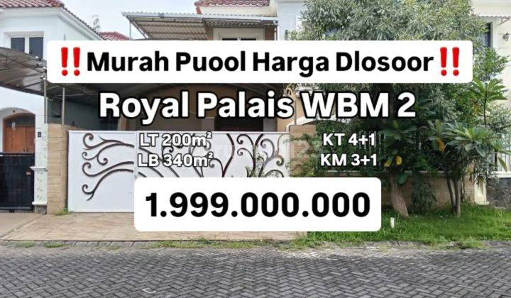 Rumah Wisata Bukit Mas 2 Cluster Royal Palais Surabaya [634] 2