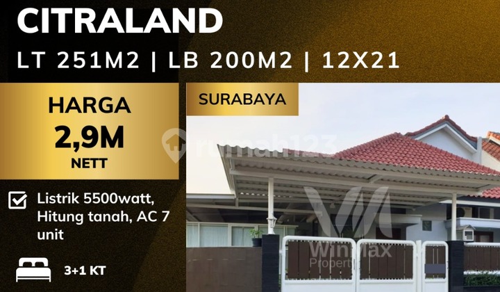 Rumah Siap Huni Citraland Cluster International Village 1 [751]
