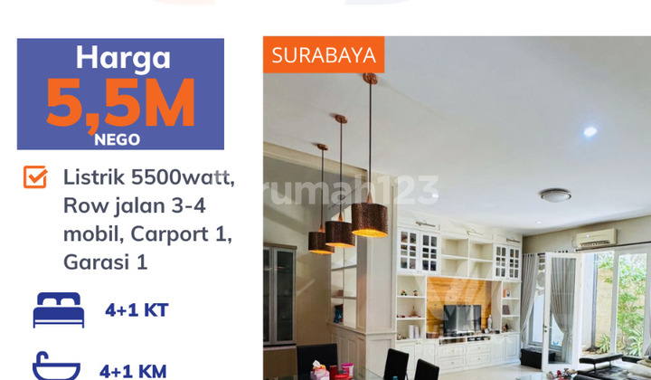 Rumah 2 Lantai Siap Huni Kertajaya Indah Regency Furnish [660]
