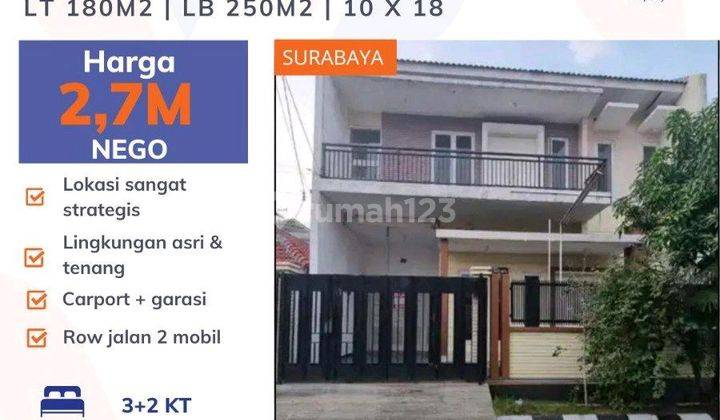 Termurah Rumah 2 Lantai Sutorejo Prima Utara Surabaya Timur [535] 1