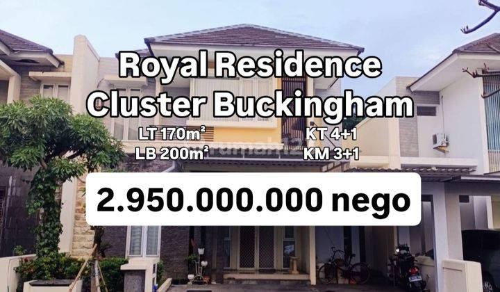 Rumah 2 Lantai Royal Residence Cluster Buckingham Surabaya [626]