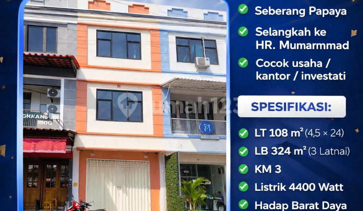 Ruko 3 Lantai Nol Jalan Raya Darmo Permai Selatan Strategis [134]