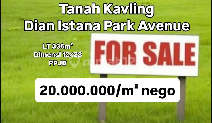 Turun Harga Tanah Kavling Dian Istana Park Avenue C3-16 Sby [685]