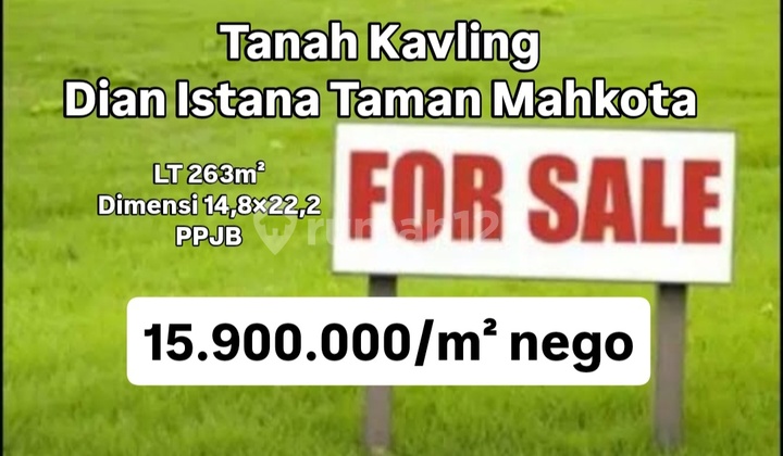 Dian Istana Cluster Taman Mahkota Surabaya Plot of Land [686]