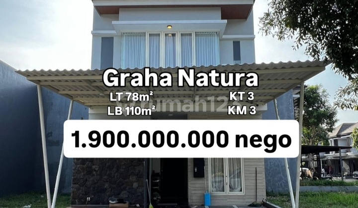 Minimalist 2-Story Graha Natura Fully Furnished Home Surabaya [637]