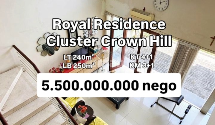 Rumah Siap Huni 2 Lantai Royal Residence Cluster Crown Hill [664]