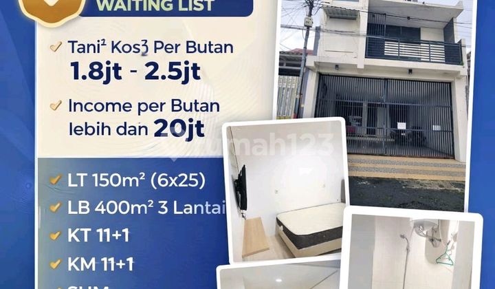 Rumah Kos Aktif 3 Lantai Siap Huni Darmo Permai Utara Sby [768]