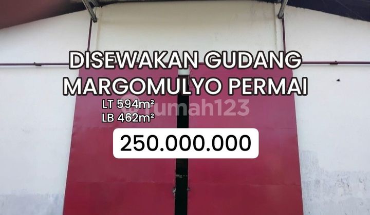 Disewakan Gudang Siap Pakai Margomulyo Permai Surabaya [591]