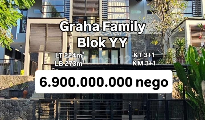 Rumah 3 Lantai Siap Huni Graha Family Blok Yy Semi Furnish [666]