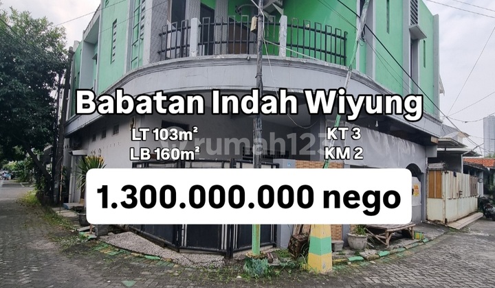 Murah Rumah 2 Lantai Babatan Indah Wiyung Surabaya Barat [678]