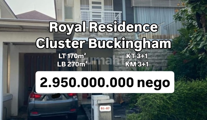 Dijual / Disewakan Rumah Royal Residence Cluster Buckingham [627]