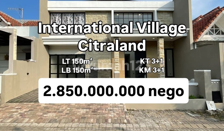 Rumah Baru Gress Citraland Cluster International Village [653]