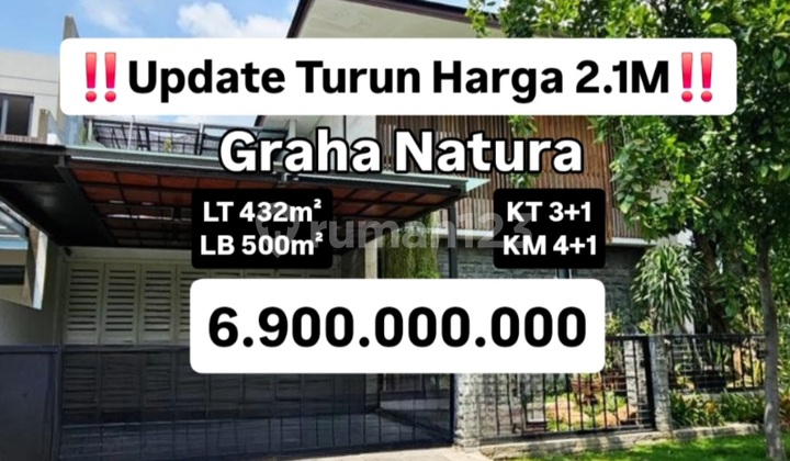 Rumah Siap Huni Graha Natura Full Marmer Ada Kolam Ikan [201]