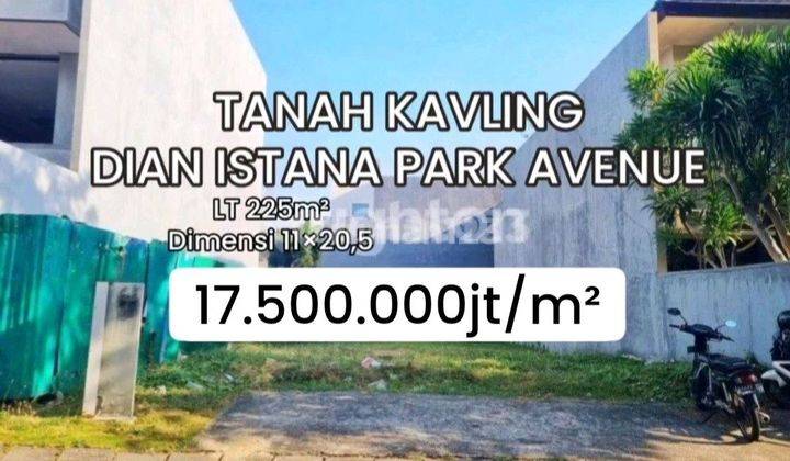 Tanah Kavling Dian Istana Park Avenue C5/18 Surabaya Barat [567]
 1