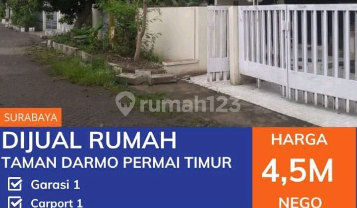 Rumah Hitung Tanah Taman Darmo Permai Timur Surabaya Barat [197]
