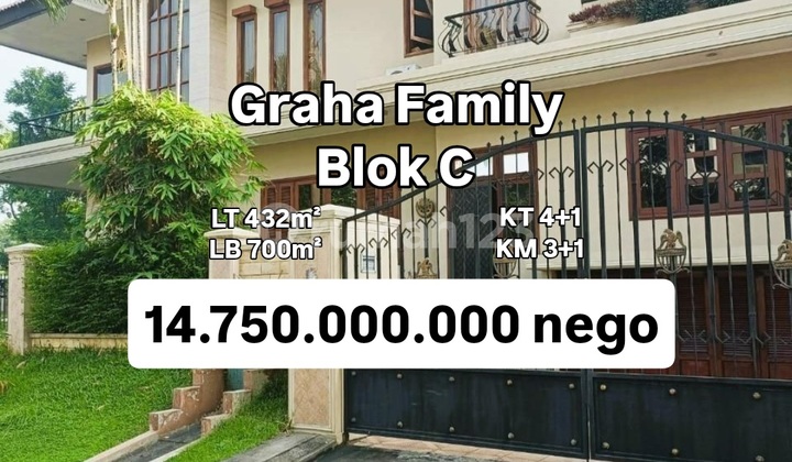 Rumah 2 Lantai Graha Family Blok C Full Furnish Surabaya [667]