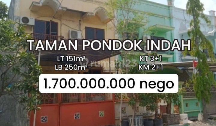 Rumah 2 Lantai Siap Huni Taman Pondok Indah Wiyung Surabaya [600] 1