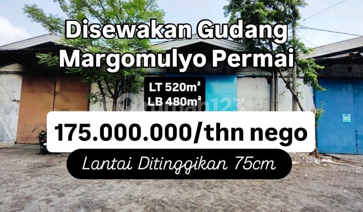 DISEWAKAN GUDANG MARGOMULYO PERMAI LOKASI STRATEGIS SBY [149]