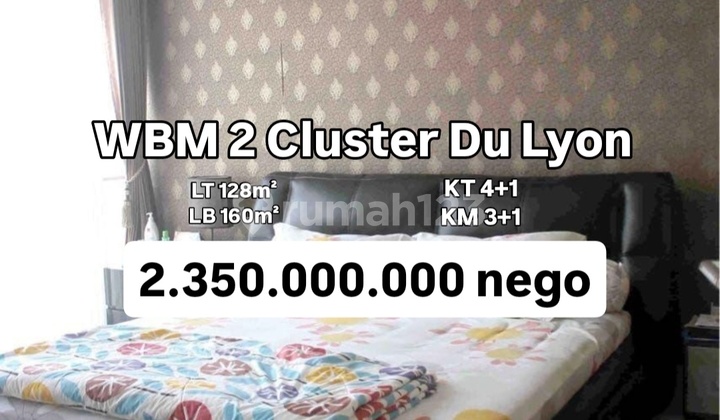 Rumah 2 Lantai Wisata Bukit Mas 2 Cluster Du Lyon Surabaya [625]