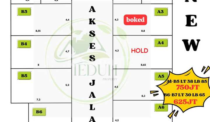 Rumah Baru Harga Mulai 550 Juta Sampai 750 Juta