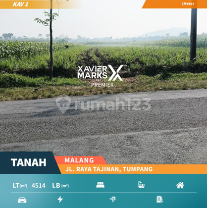 Di Jual Tanah 2 Kavling Jejer di Jl Raya Tajinan Tumpang Malang