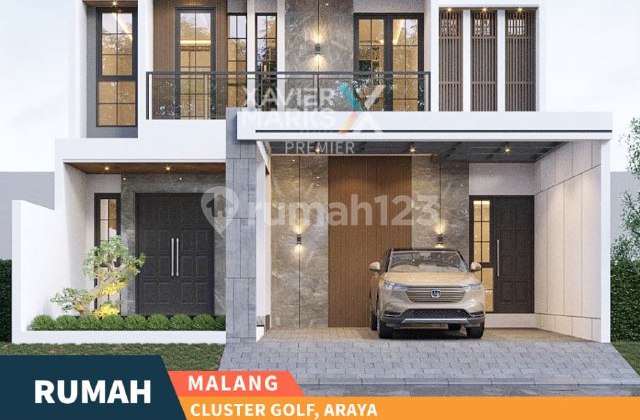 Rumah Modern Minimalis Baru Gress di Cluster Golf, Kota Araya Malang Rumah Modern Minimalis Baru Gress di Cluster Golf, Kota Araya Malang