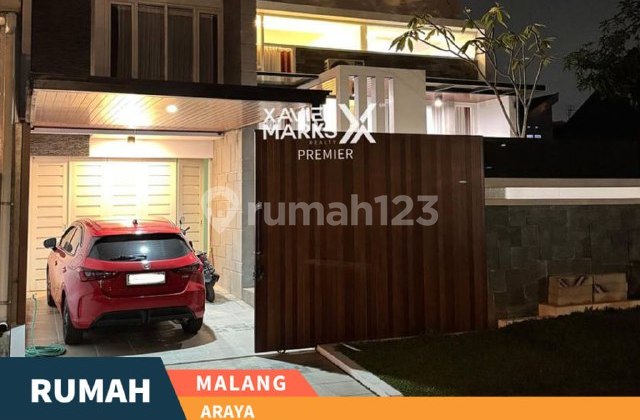 Rumah Kondisi Baru Semi Furnished Modern di Araya Golf Malang