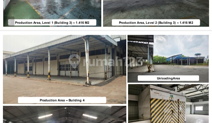 For Sale Land With Former Factory Area Cikarang Bekasi