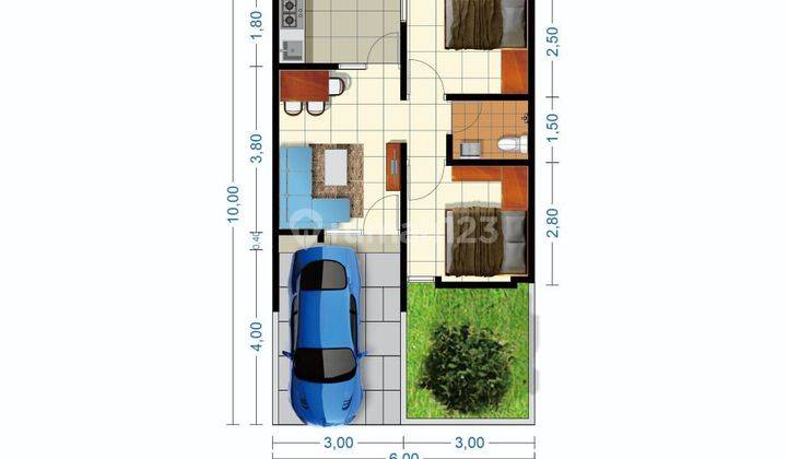 Dijual Rumah Baru Lokasi Dekat Stasiun Tajur Halang Bogor 2