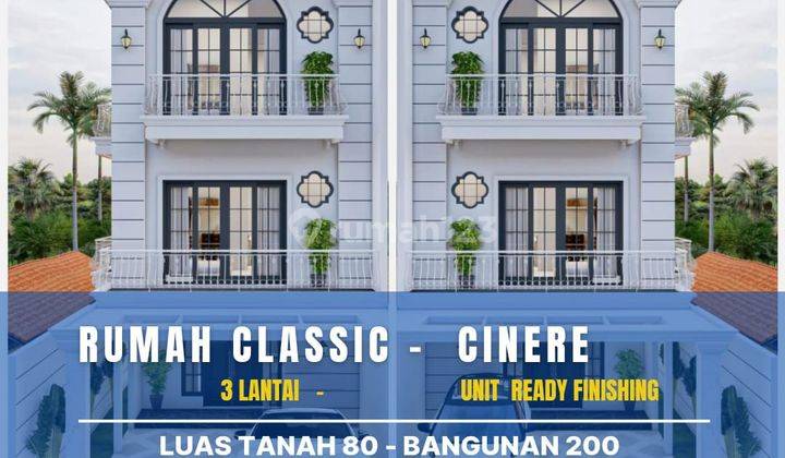 Dijual Rumah Baru Design American Classic Lokasi Cinere 1