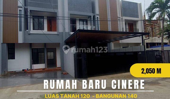 Dijual Rumah Baru Design Tropical Lokasi Cinere 1