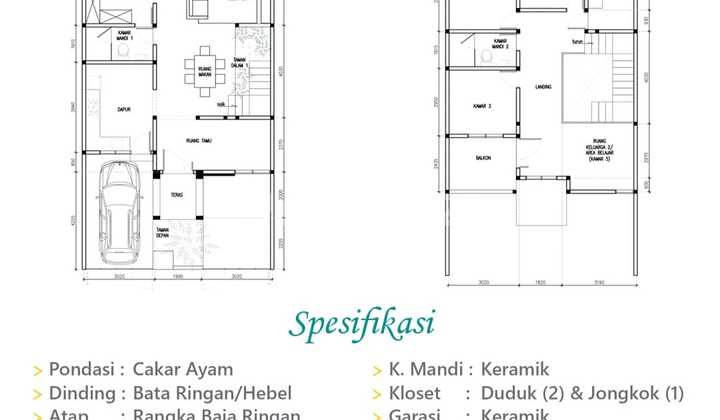 Dijual Rumah Baru Dalam Perumahan Bukit Nusa Indah Ciputat 2