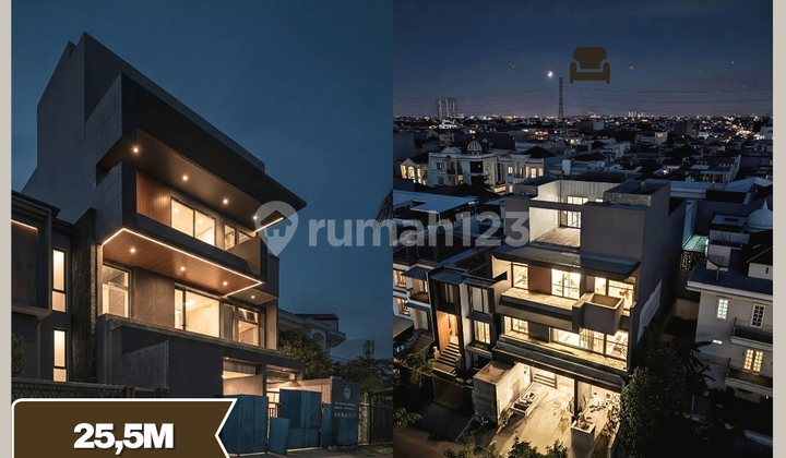 For Sale Luxury House Katamaran Indah PIK 4 Floors Including Pool & Lift