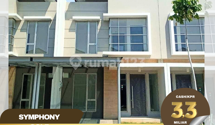 Ready Dijual Rumah Golf Island Symphony Golf Uk 6X15 bisa KPR