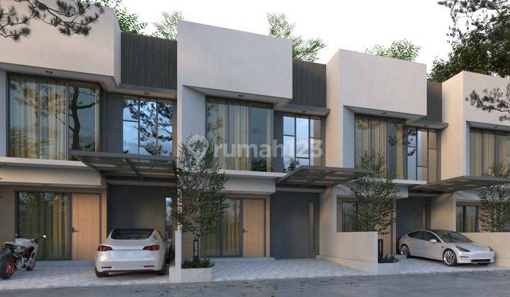 Rumah Modern Glass House Jakarta Timur 1,2 M 2