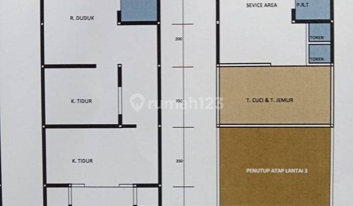 Dijual Rumah 3 Lantai Dekat Pondok Indah (ir/Lp) 2