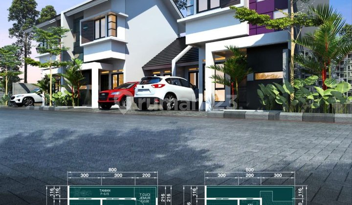 Dijual Rumah 2 Lantai 700 Jutaan Dekat Stasiun Pondok Rajeg Cibinong Bogor