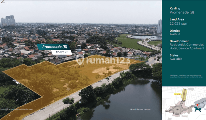 Tanah Kavling Cbd Grand Kamala Lagoon Dekat Toll Becakayu Dan Galaxy 2